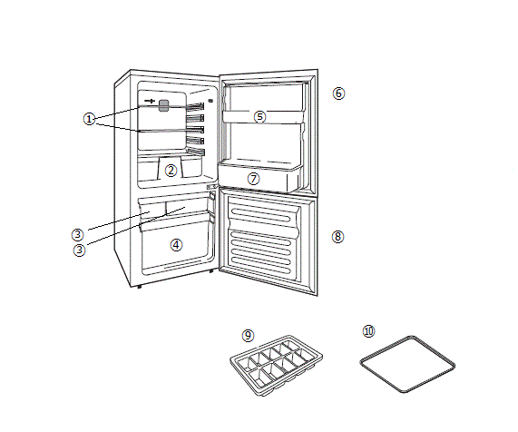 HR-EJ11 2ドア冷凍冷蔵庫 アフターパーツ – ツインバード公式ストア