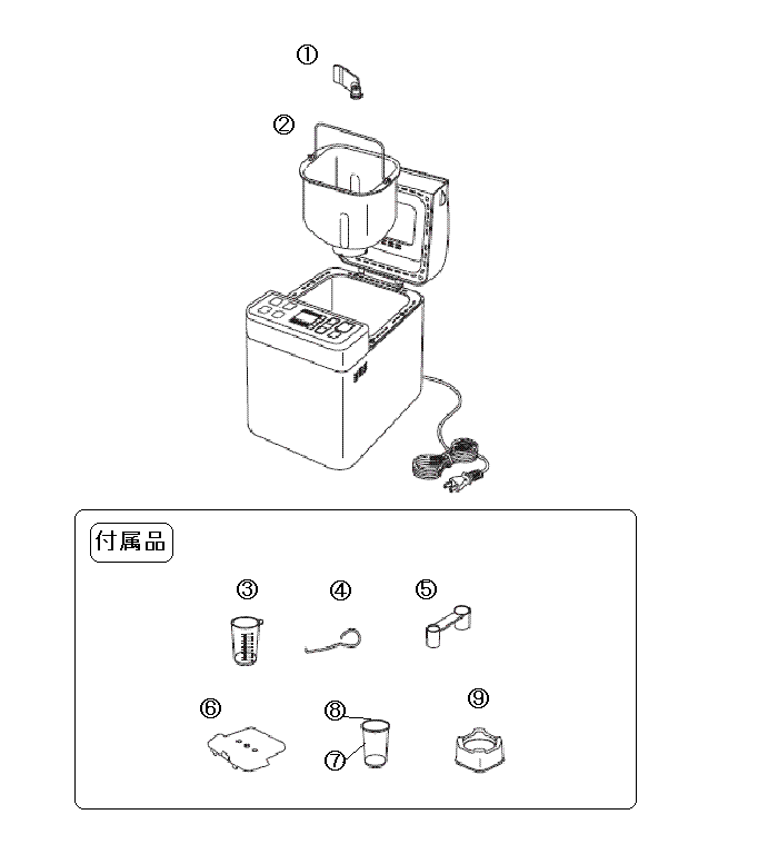 PY-E632 ホームベーカリー アフターパーツ – ツインバード公式ストア PY-E632 ホームベーカリー アフターパーツ – ツインバード公式ストア