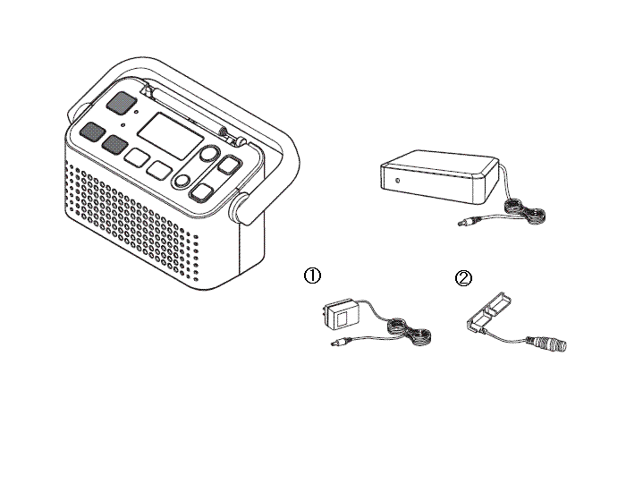 AV-J135 3バンドラジオ付ワイヤレス手元スピーカー　アフターパーツ