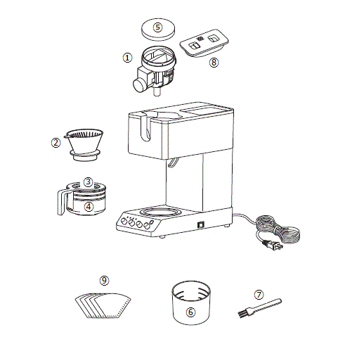 CM-D457全自動コーヒーメーカー (3カップ用) アフターパーツ