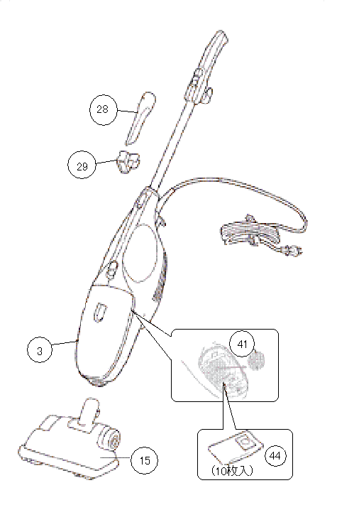 TC-D333 スティック型クリーナー アフターパーツ – ツインバード公式ストア