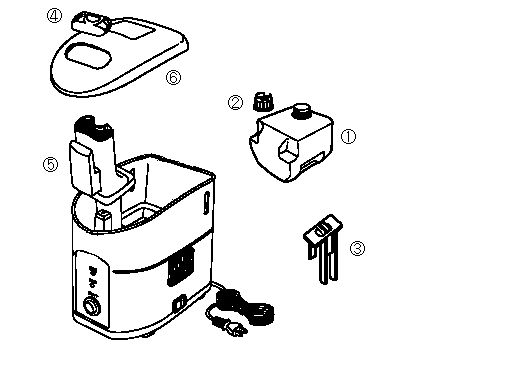 SK-4974 パーソナル加湿器 アフターパーツ 蒸気口