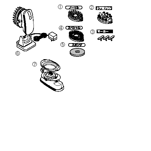 SH-2798　頭皮洗浄ブラシモミダッシュＦＬＥＸ　アフターパーツ