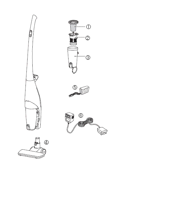 TC-E105 コードレススティック型クリーナー　アフターパーツ