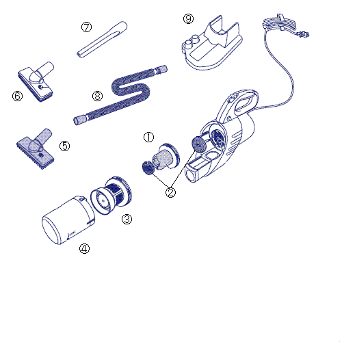 HC-E246 毛トラッシュACハンディークリーナー アフターパーツ HC-E246 毛トラッシュACハンディークリーナー アフターパーツ
