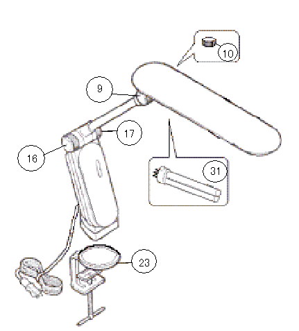 LK-282 アーム型タッチインバータ蛍光灯 アフターパーツ