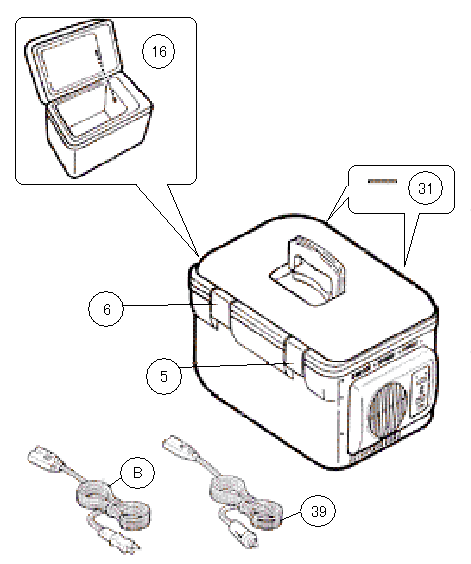 OR-612 ポータブル電子冷温ボックス アフターパーツ – ツインバード