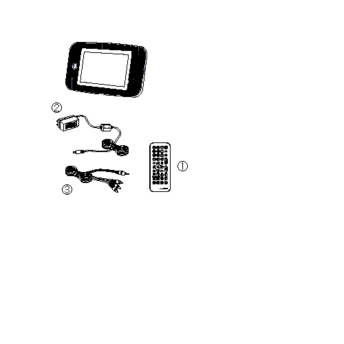 VD-J715 ポータブル防水DVDプレーヤーDVD ZABADY アフターパーツ