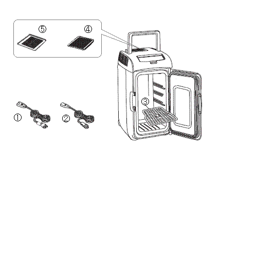 HR-D207 2電源式ポータブル電子適温ボックスD-CUBE L アフターパーツ