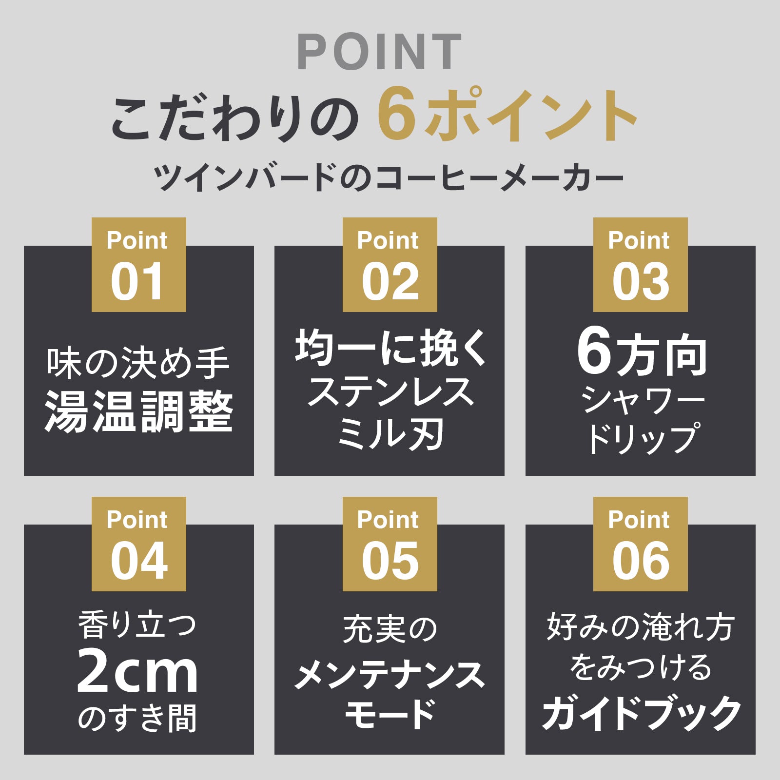 公式店限定5年保証】全自動コーヒーメーカー 3杯用 – ツインバード公式