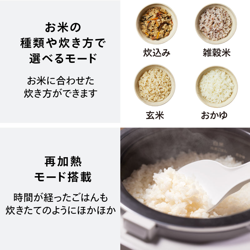 女性オーナー！2024年製TWINBIRD IH炊飯ジャー RM-D793 はやくておいしい3合IH炊飯器（3合IH炊飯ジャー