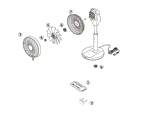 EF-E995 サーキュレーション扇風機３Ｄ　Ｌｉｔｅ　アフターパーツ