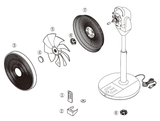 EF-J951 サーキュレーション扇風機３Ｄ アフターパーツ