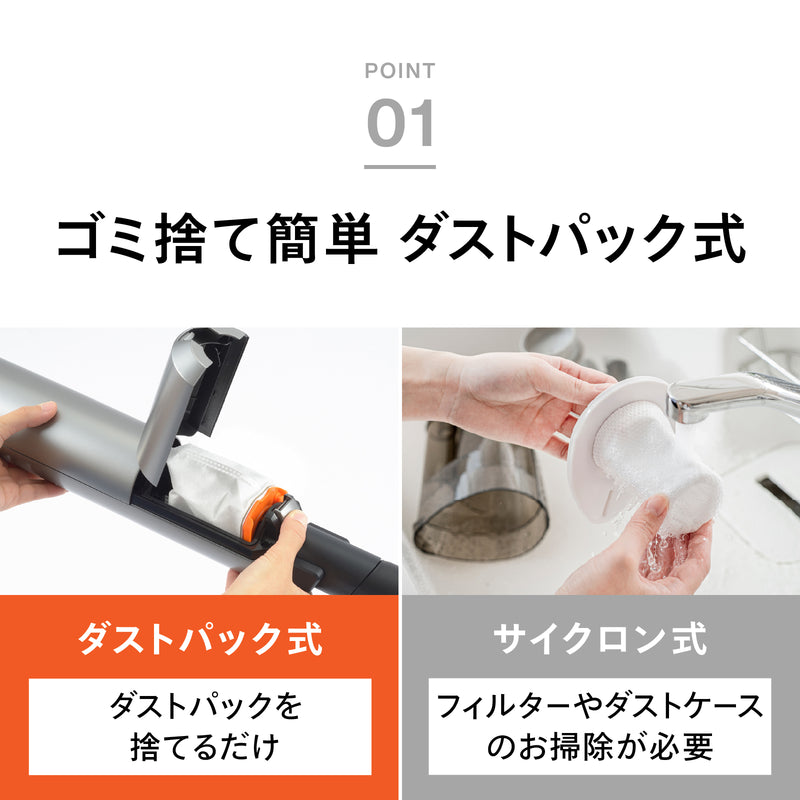 ツインバード　紙パック式　コードレス掃除機 コードレススティック型クリーナー – ツインバード公式ストア