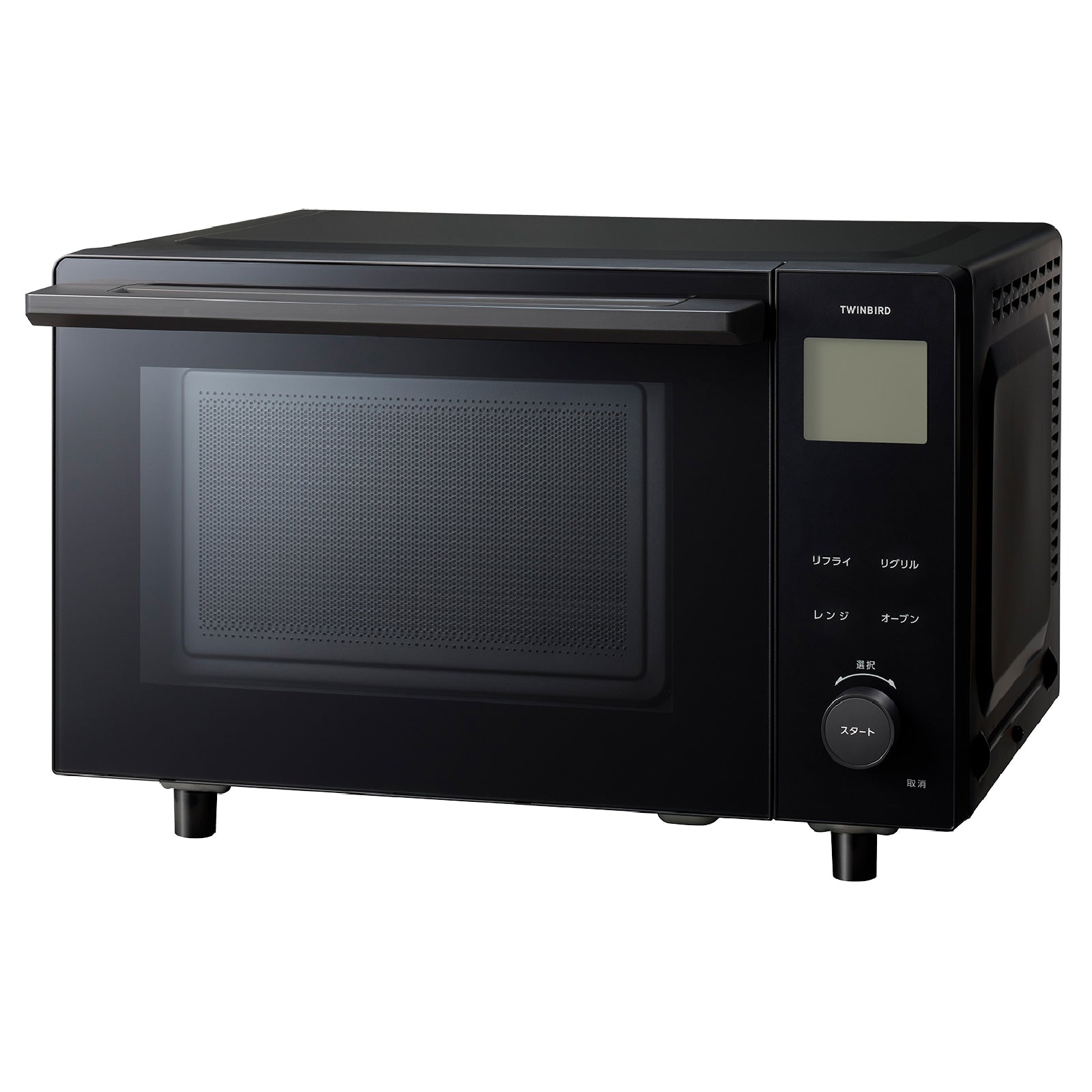 TWINBIRD オーブンレンジ ブラック 美品】2019年製 ツインバード社製フラットレンジ 黒
