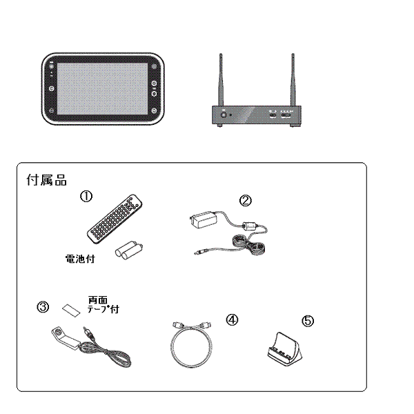 TWINDRD VW-J109 防水ワイヤレスモニター ZABADY VW-J109 防水ワイヤレスモニターLINK ZABADY アフターパーツ