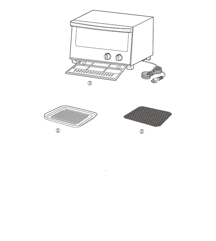 TS-4047　 ミラーガラスオーブントースター　アフターパーツ