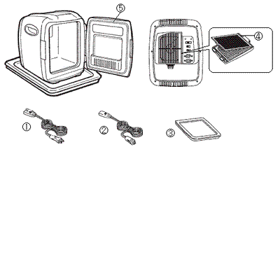 HR-DB06 2電源式コンパクト電子保冷保温ボックスD-CUBE S アフターパーツ フィルター