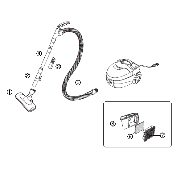 YC-E019 サイクロン式家庭用クリーナー アフターパーツ – ツインバード YC-E019 サイクロン式家庭用クリーナー アフターパーツ – ツインバード