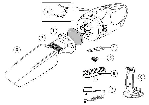 HC-D556 コードレスウェット&ドライクリーナー アフターパーツ