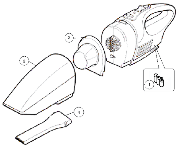 HC-4303 充電式ハンディークリーナー　アフターパーツ