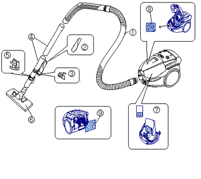 ちゃんひん TC-4664 家庭用クリーナー マルリーナ アフターパーツ – ツインバード
