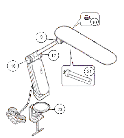 LK-282 アーム型タッチインバータ蛍光灯 アフターパーツ