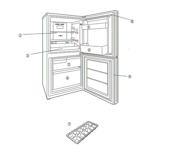HR-GJ12 2ドア冷凍冷蔵庫 アフターパーツ – ツインバード公式ストア HR-GJ12 2ドア冷凍冷蔵庫 アフターパーツ – ツインバード公式ストア