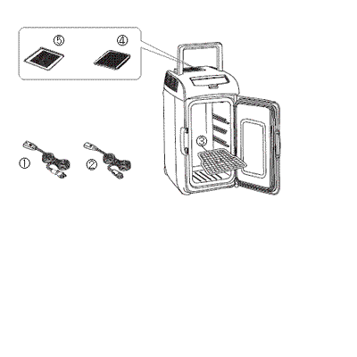 HR-D207 2電源式ポータブル電子適温ボックスD-CUBE L アフターパーツ