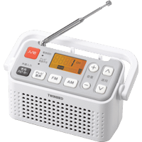手元スピーカー機能付3バンドラジオ( テレビ音声 / FM / AM )